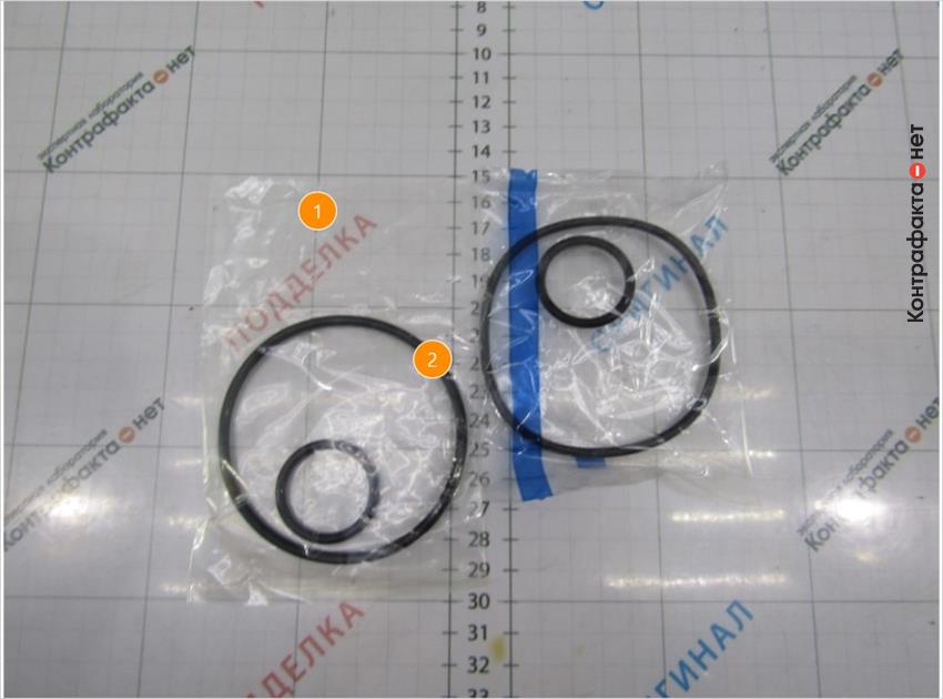 1. Больший размер полиэтиленовой упаковка. | 2. Уплотняющие кольца без внешней обработки.
