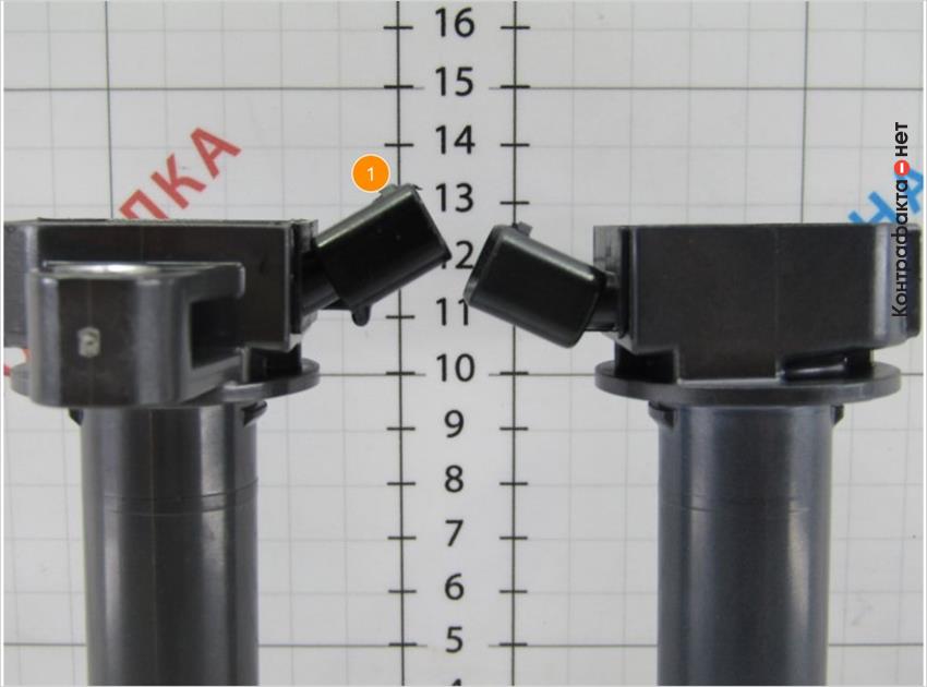 1. Расположение и угол наклона разъема не соответствуют оригиналу.