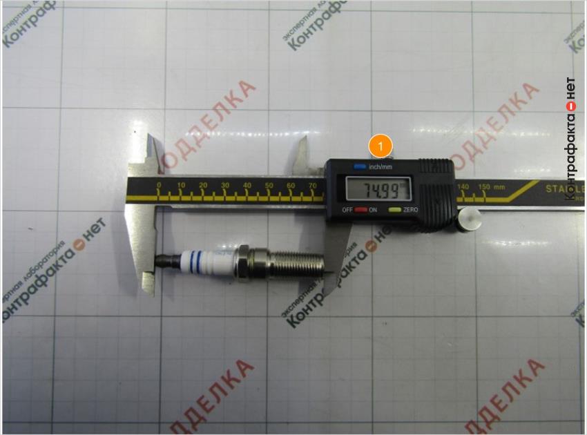 1. Длинна свечи меньше на 2, 39мм.