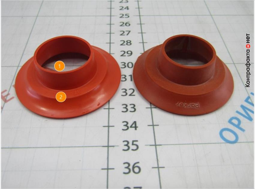 1. Обратный клапан оранжевого цвета. | 2. Не нанесена маркировка.