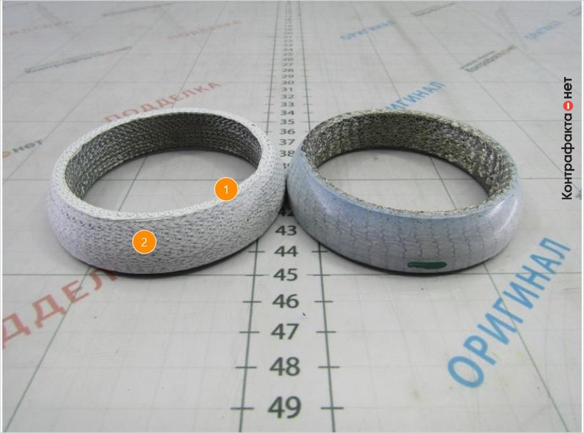 1. Покрытие светлого оттенка. | 2. Нет отметки отк.