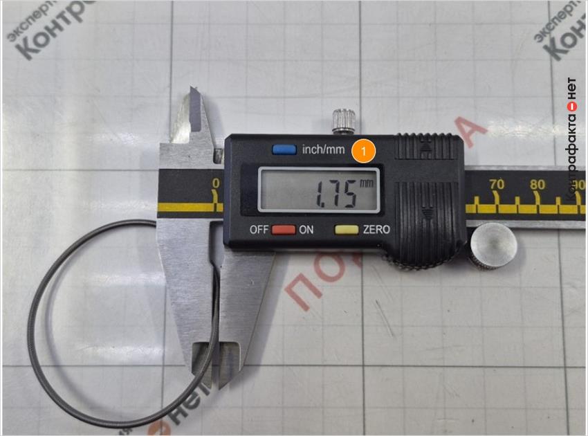 1. Диаметр пружины больше на 0, 26мм.
