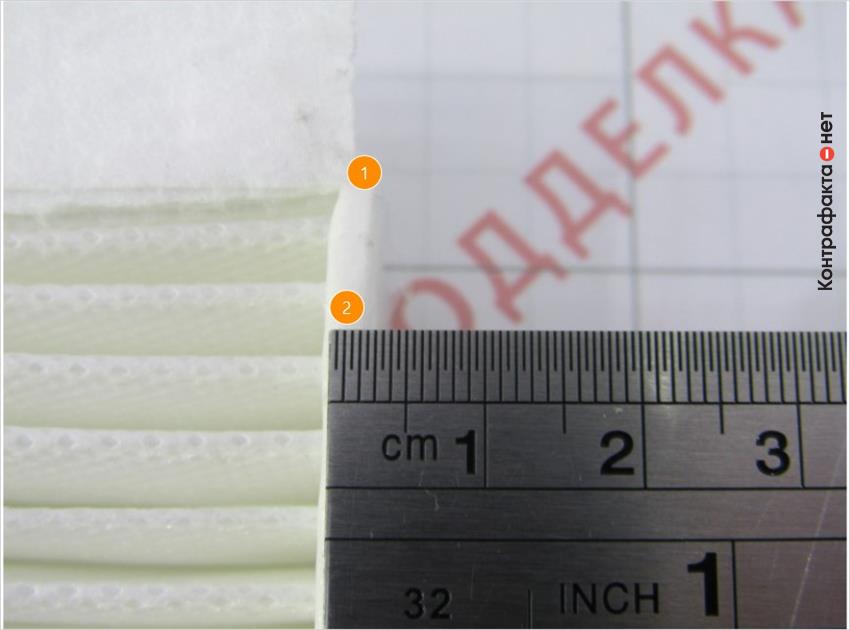 1. Корпус фильтра изготовлен из плотных синтетических волокон. | 2. Ширина меньше на 2, 5мм.
